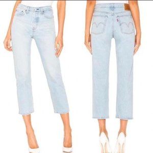 Levi’s Wedgie High Rise Cropped Straight Fit Jeans in Dibs size 25 pants